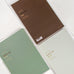 Nobile Notebook - A5 (Blank) by Wearingeul, showcasing 101gsm fountain pen friendly paper, surrounded by other line, grid, and blank format notepads.