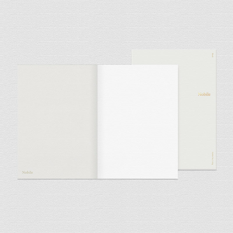 Wearingeul Nobile Notebook - A5 (Blank) with gold-lettered covers, featuring 101gsm fountain pen friendly paper, ideal for showcasing ink colors.