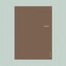 Wearingeul Nobile Notebook - A5 (Ruled): Minimalist brown cover with gold text. Features 100 pages of fountain pen friendly Nobile paper, perfect for ink color expression.