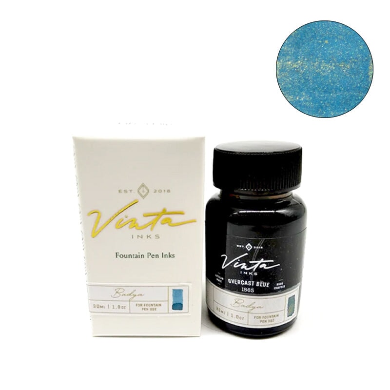 Vinta Inks Overcast Blue (Badya 1865) - 2ml Ink Sample