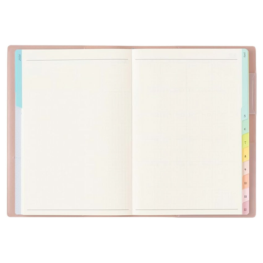 2026 King's Brunch x PAGEM Weekly with Memo Planner - B6-i (Ruby Grey)