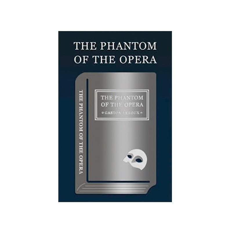Edge Metal Bookmark World Classic Series (The Phantom of The Opera) by Wearingeul, features a silvery hardcover design with a half-mask icon, embodying the book's essence.