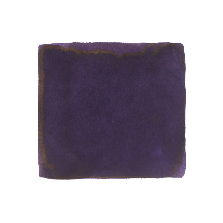 Wearingeul Plague fountain pen ink, 30ml, features a deep purple hue with golden-brown sheen. Ideal for fountain, dip, and glass pens.