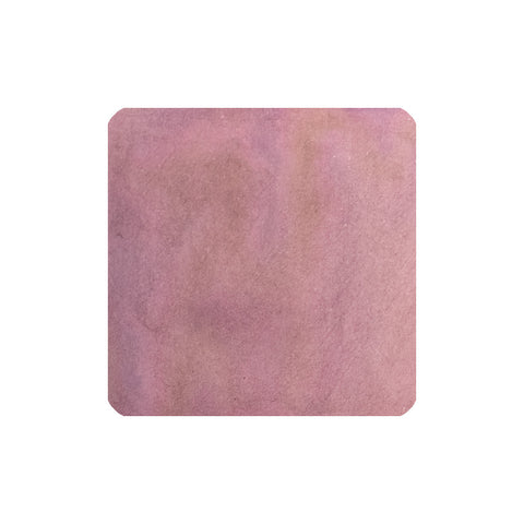 Purgatorio - 30ml by Wearingeul: An abstract, softly textured pink/mauve square, resembling watercolor or suede, reflecting the unique ink's shading and sheening qualities.