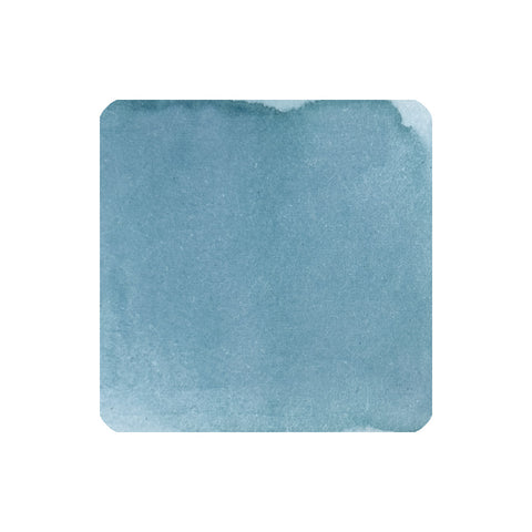 Tono & Lims Reaching U fountain pen ink, 30ml, shown as a textured blue watercolor swatch on white background, highlighting its dye-based quality and artistic appeal.