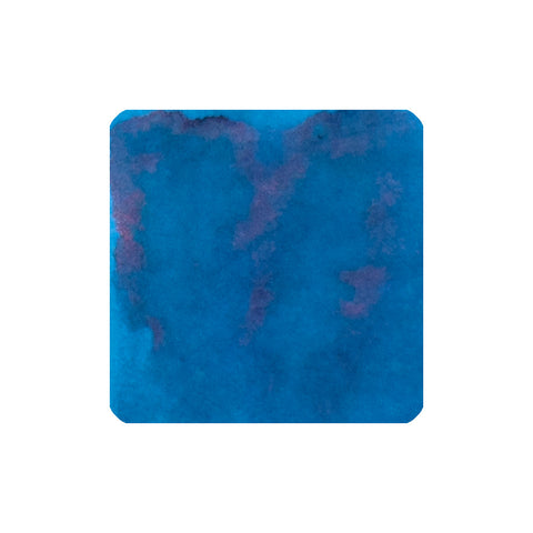 Iroshizuku Ink - Rikka - 50ml: A Pilot fountain pen ink with a soft, cloud-like watercolor texture in blue and purple tones, reflecting Japanese landscape beauty.