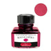 Jacques Herbin Rouge Opera fountain pen ink, 30ml bottle, showcasing a purplish-red hue in the swatch, available at Desk Bandit for premium writing supplies.