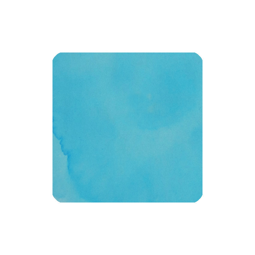 Vinta Inks Rum Blue Island (Kaisa 1854) - 30ml fountain pen ink, featuring a soft sky-blue watercolor wash, inspired by tropical cocktails.