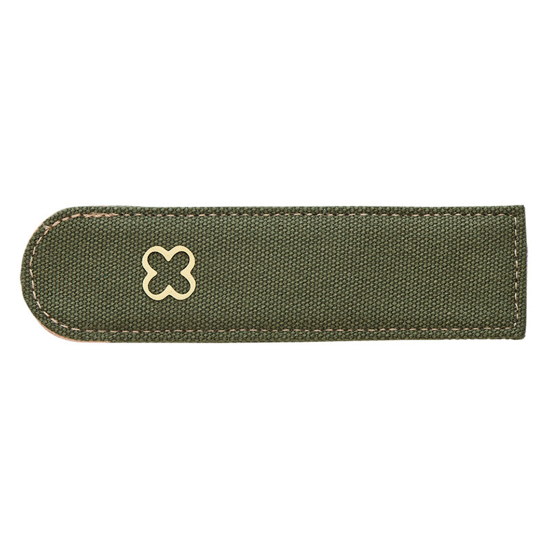 Pen Pocket Canvas Sleeve (Green)