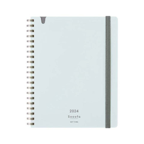 Sooofa Soft Ring 2024 Planner - B6 (Light Blue)