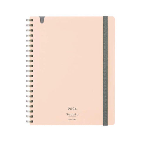 Sooofa Soft Ring 2024 Planner - B6 (Pink)