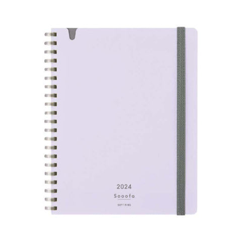 Sooofa Soft Ring 2024 Planner - B6 (Purple)