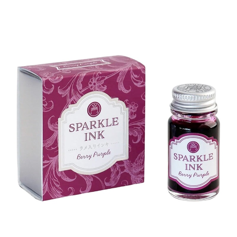 Teranishi Sparkle Ink Dip Pen Ink - Berry Purple (12ml) Dip Pen Inks