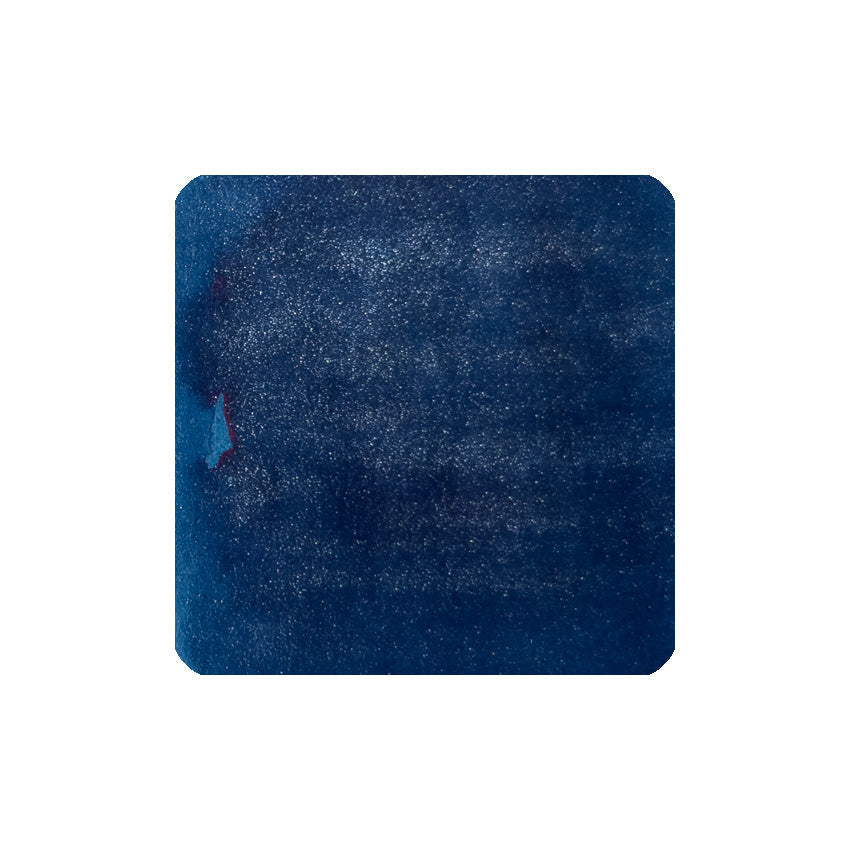 Starlit Sea (Shimmer) - 50ml, a shimmering fountain pen ink by Diamine, features a textured navy blue appearance, ideal for writing enthusiasts and collectors.