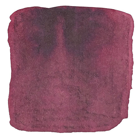 Swatch of Colorverse Anita ink, a burgundy/magenta shade, showcasing subtle shading and granulation. Part of the Trailblazer In Space Collection, 2ml dye-based sample.