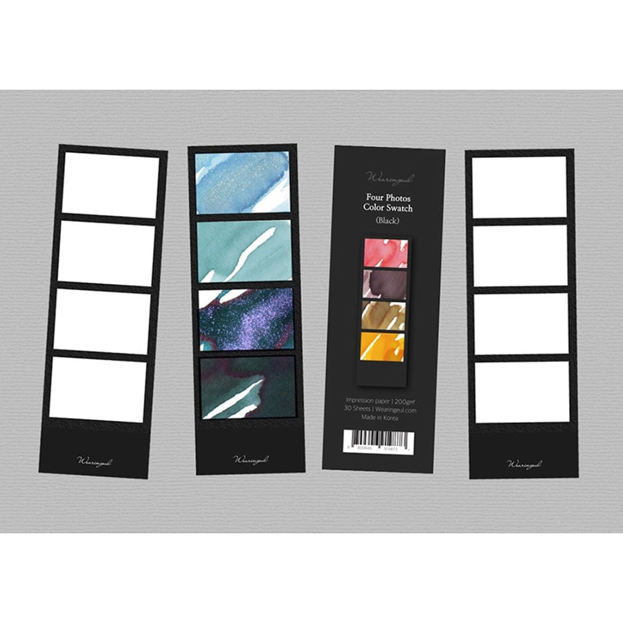 Wearingeul Four Photos Color Swatch (30 Sheets, Black) Paper