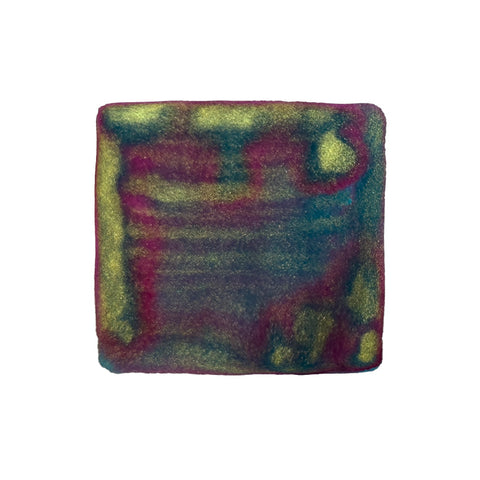 A Thousand Grass (Shimmer) - 15ml fountain pen ink by Ban Mi Stationery, visualized in a vibrant, high-sheen field-intensity map design.