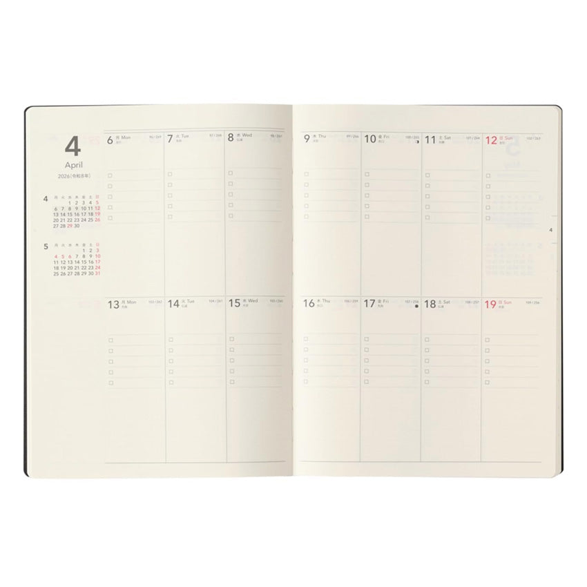 2026 2W Block TiO Planner - A5 (Black)
