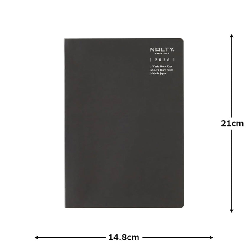 2026 2W Block TiO Planner - A5 (Black)