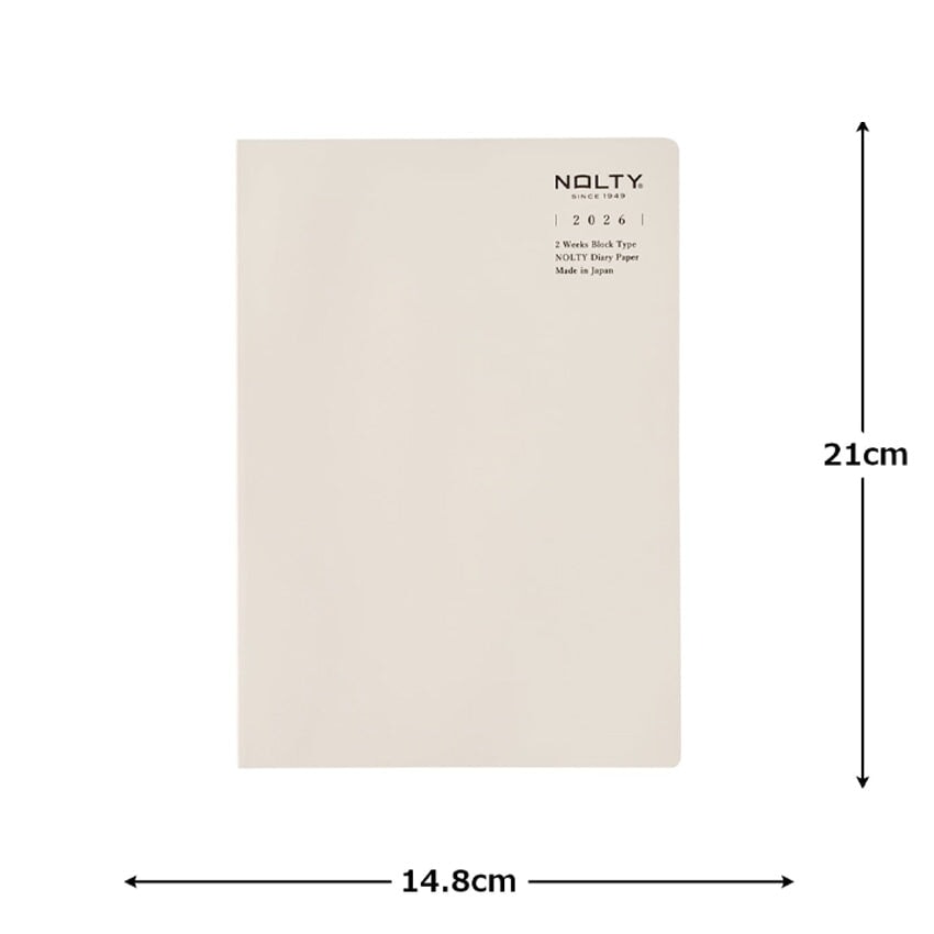 Nolty 2026 2W Block Tio Planner - A5 (Grey) Planners