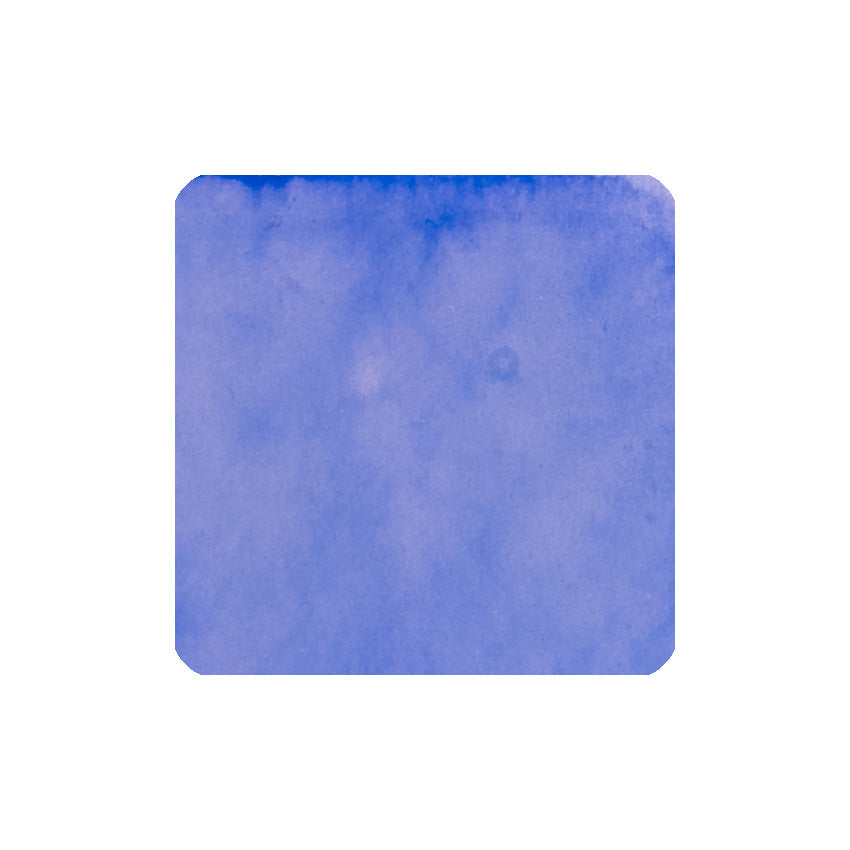 Tono & Lims Kaleidoscope PURE - Utage うたげ, a 30ml dye-based fountain pen ink, featuring a mottled blue-violet watercolor texture.