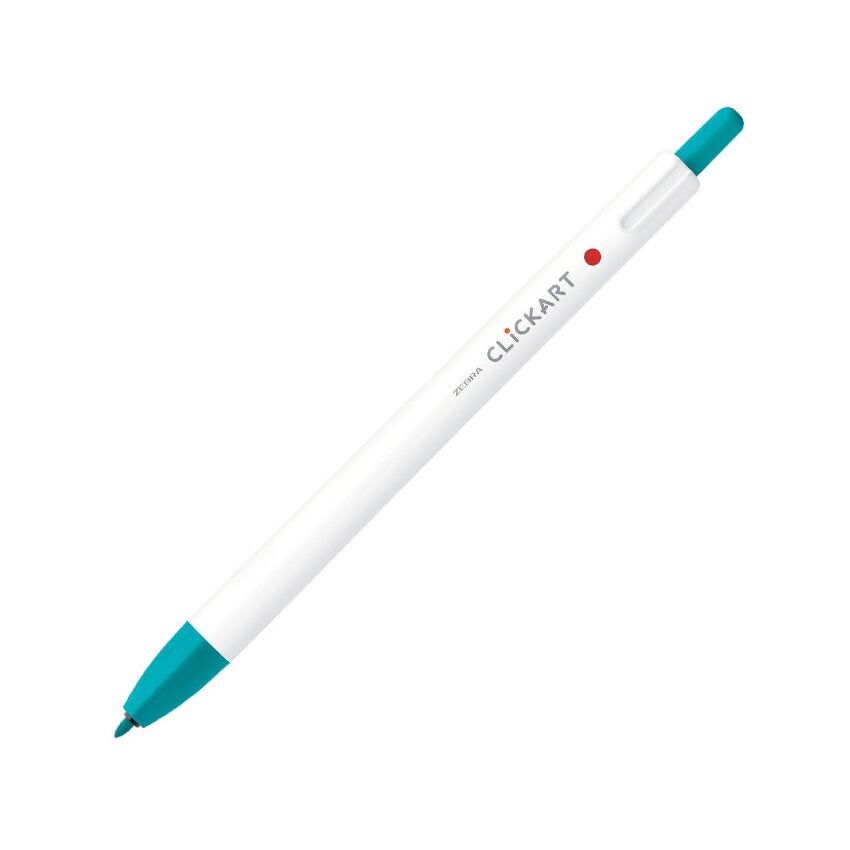 Zebra CLiCKART Retractable Marker - Blue Green Marker Pens