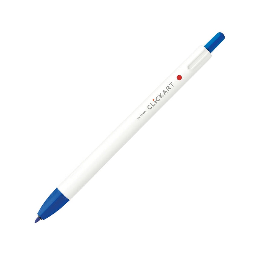 Zebra CLiCKART Retractable Marker - Blue Marker Pens