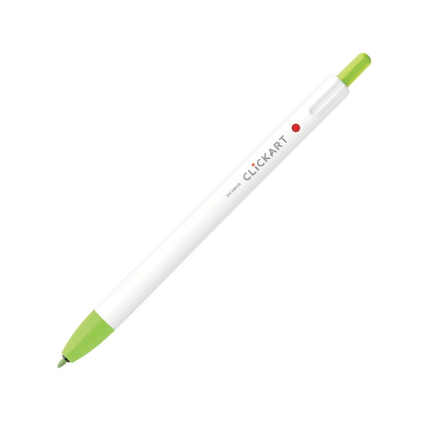 Zebra CLiCKART Retractable Marker - Light Green Marker Pens