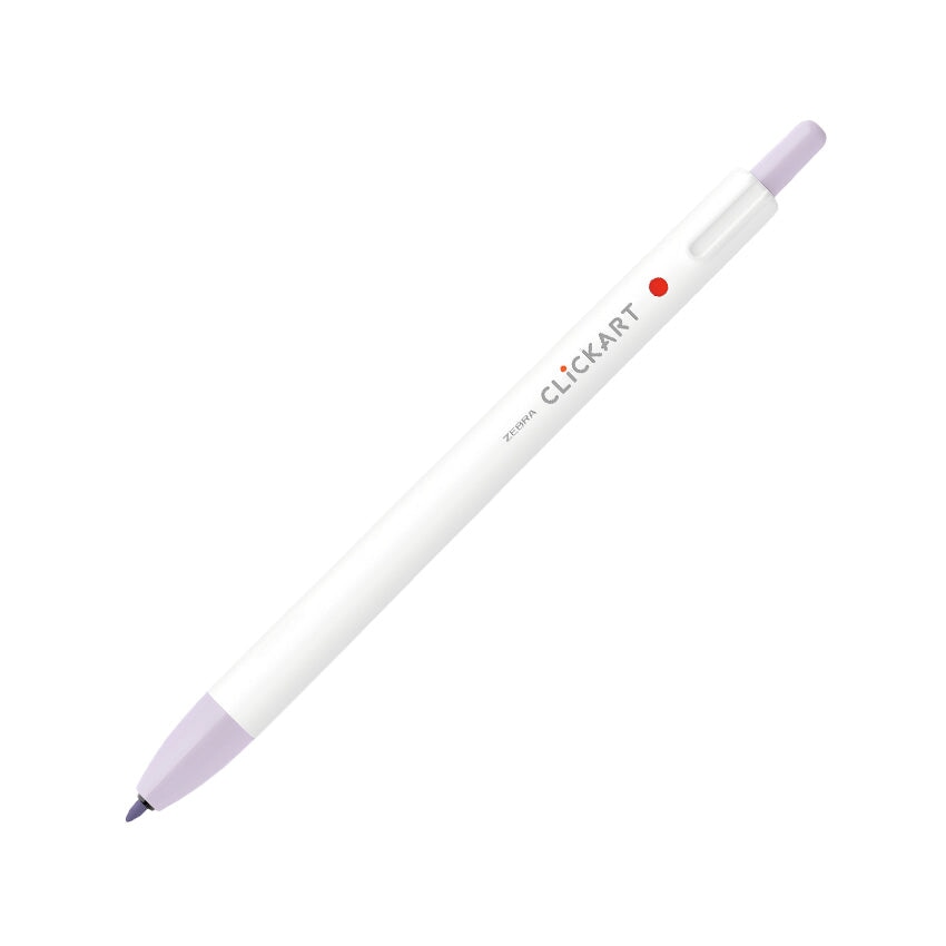 Zebra CLiCKART Retractable Marker - Lilac Marker Pens