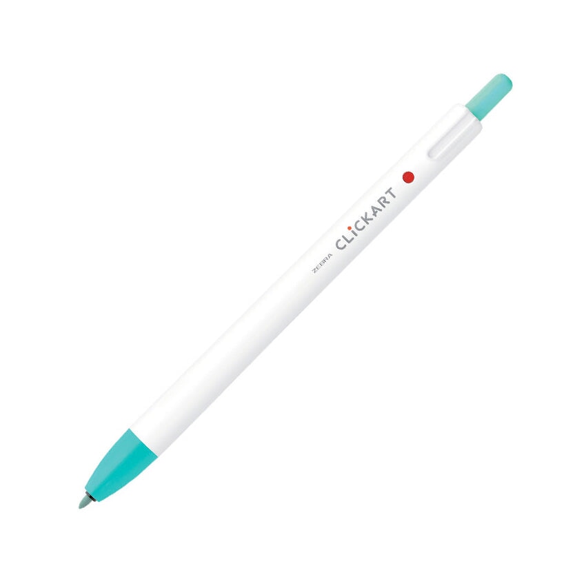 Zebra CLiCKART Retractable Marker - Mint Green Marker Pens