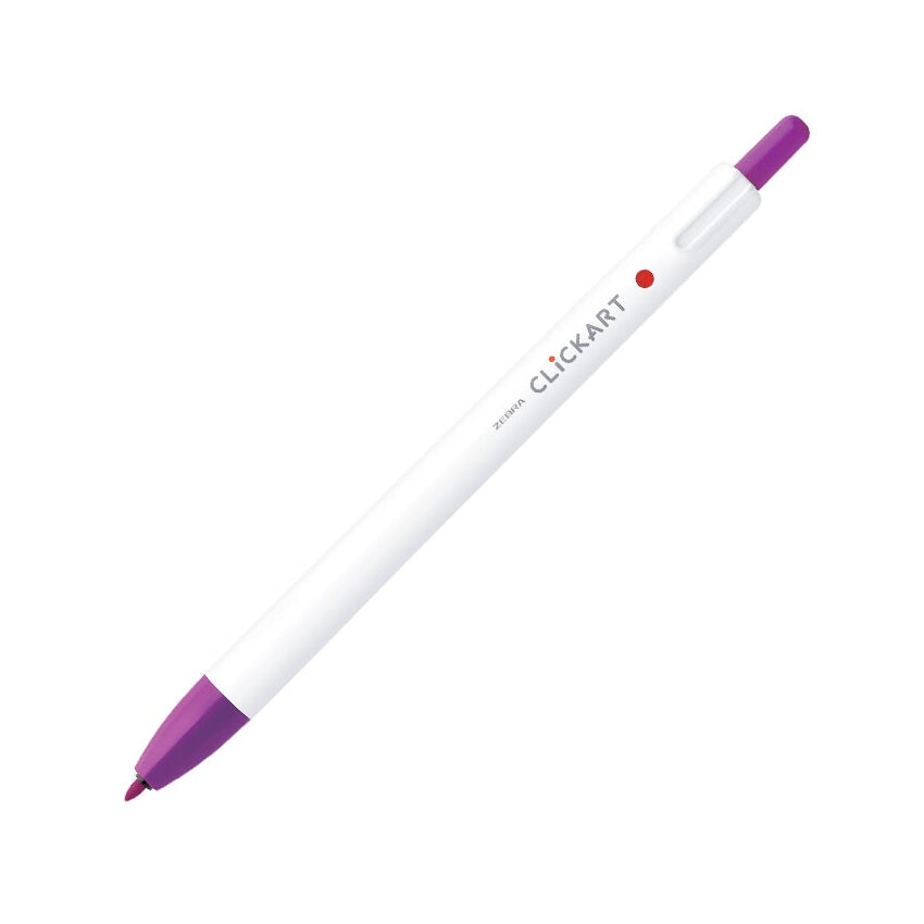 Zebra CLiCKART Retractable Marker - Magenta Marker Pens