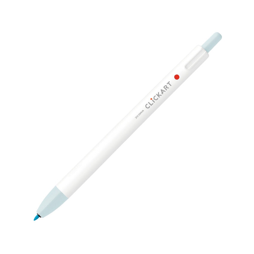 Zebra CLiCKART Retractable Marker - Powder Blue Marker Pens