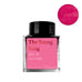 Wearingeul The Young King (Shimmer) fountain pen ink, 30ml bottle, showcasing bright fuchsia/pink shade, in square glass with black cap, inspired by Oscar Wilde.