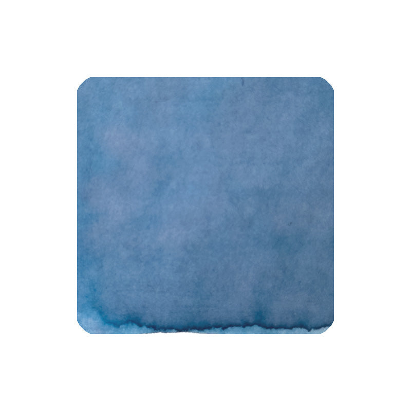 Ka-Ku's Ink Mazeru / Yukiai no Navy fountain pen ink, 18ml, featuring a blue watercolor wash swatch. Ideal for expressive writing and blending.