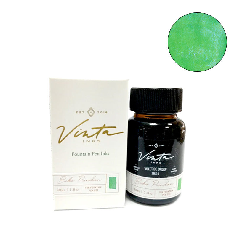 Vinta Inks Yuletide Green (Buko Pandan 1854) - 30ml Bottled Ink