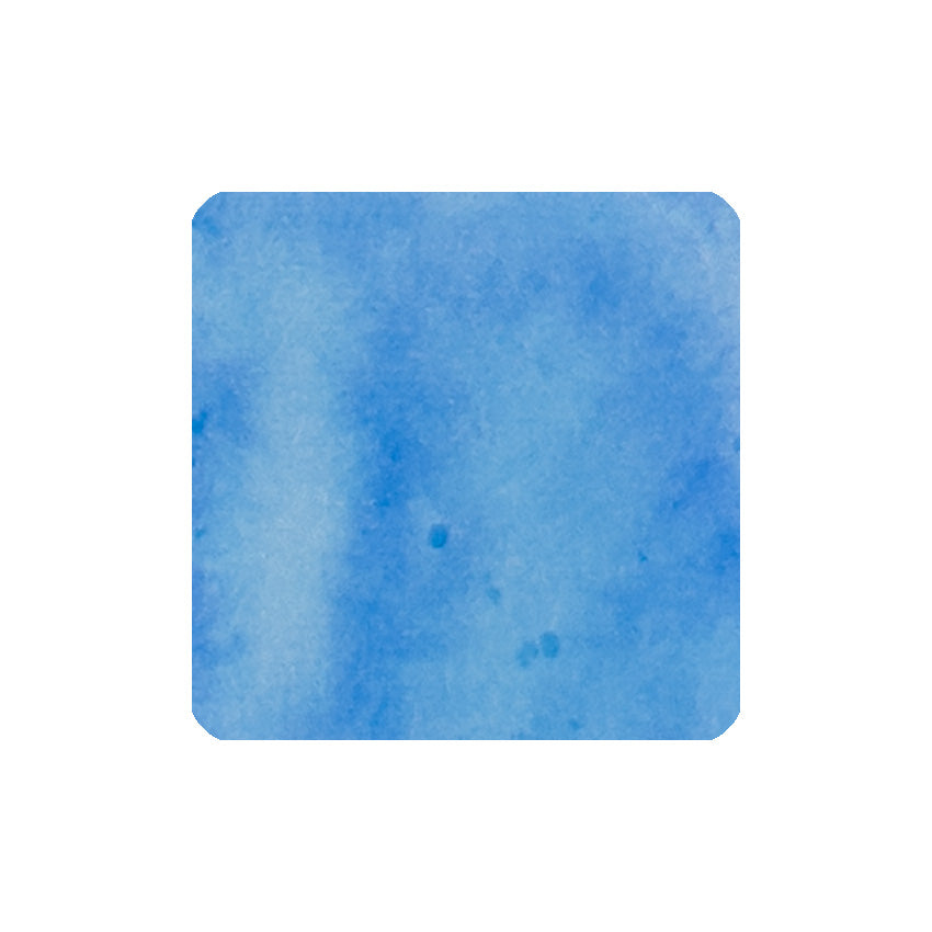Tono & Lims Yume ゆめ 30ml fountain pen ink, featuring a blue watercolor wash with a softly mottled texture, ideal for creative and vibrant writing.