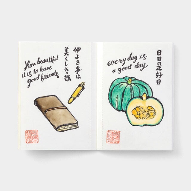 Traveler's Company #015 Watercolour Paper Refill (Passport) Notebook