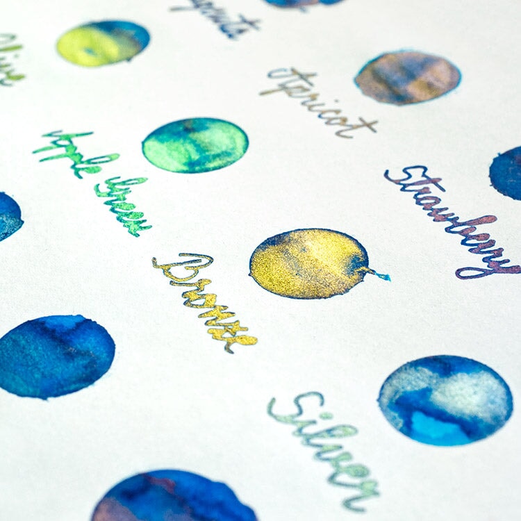 Pennonia Liquid Shimmer (Sötétzöld - Dark Green) - 15g Bottled Ink