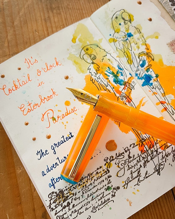 Esterbrook JR Pocket Pen - Orange Sunset - Journaling (Gena Custom) Fountain Pen