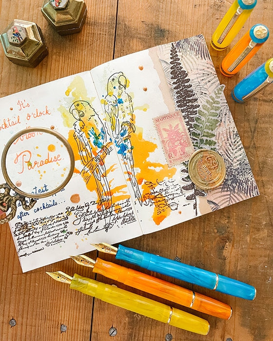 Esterbrook JR Pocket Pen - Orange Sunset - Journaling (Gena Custom) Fountain Pen