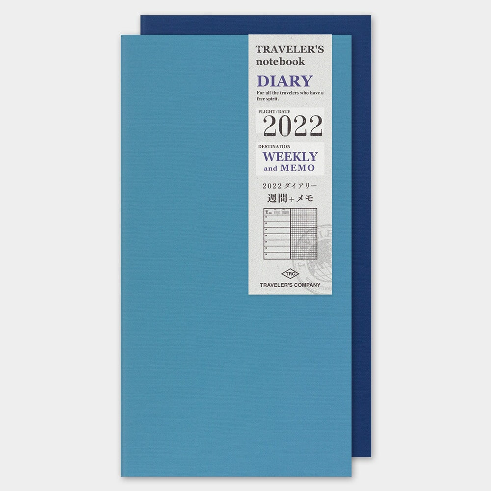 Traveler's Company 2022 Diary Weekly+Memo (Regular) Planners