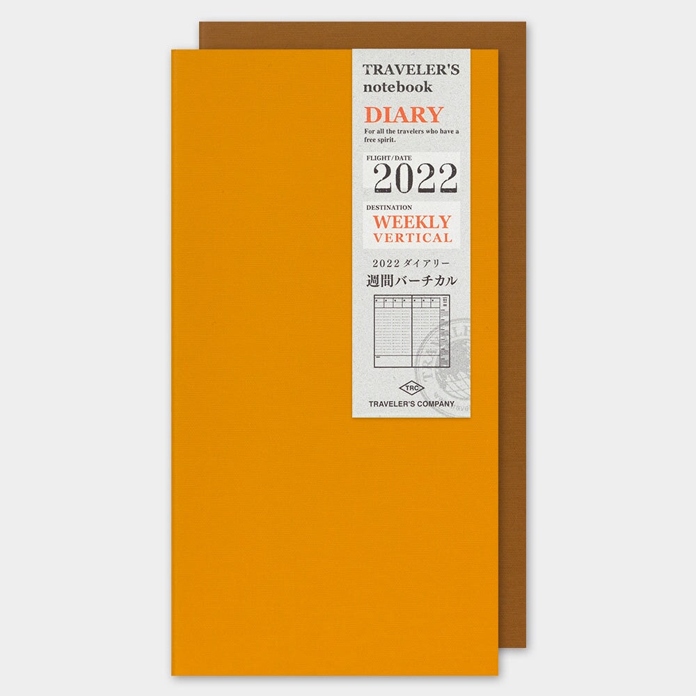 Traveler's Company 2022 Diary Weekly Vertical (Regular) Planners