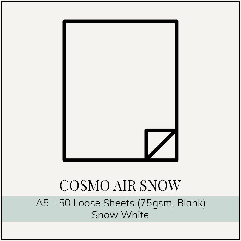 Cosmo Air Snow A5 - 75gsm- 50 Sheets (Blank)