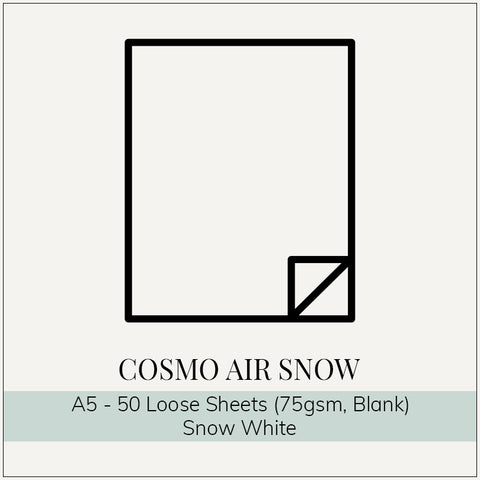 Cosmo Air Snow A5 - 75gsm- 50 Sheets (Blank)
