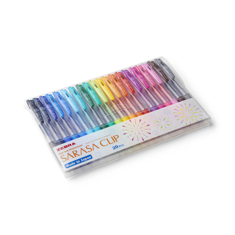 Sarasa Clip Gel Pens (20 Colour Set) - The Desk Bandit