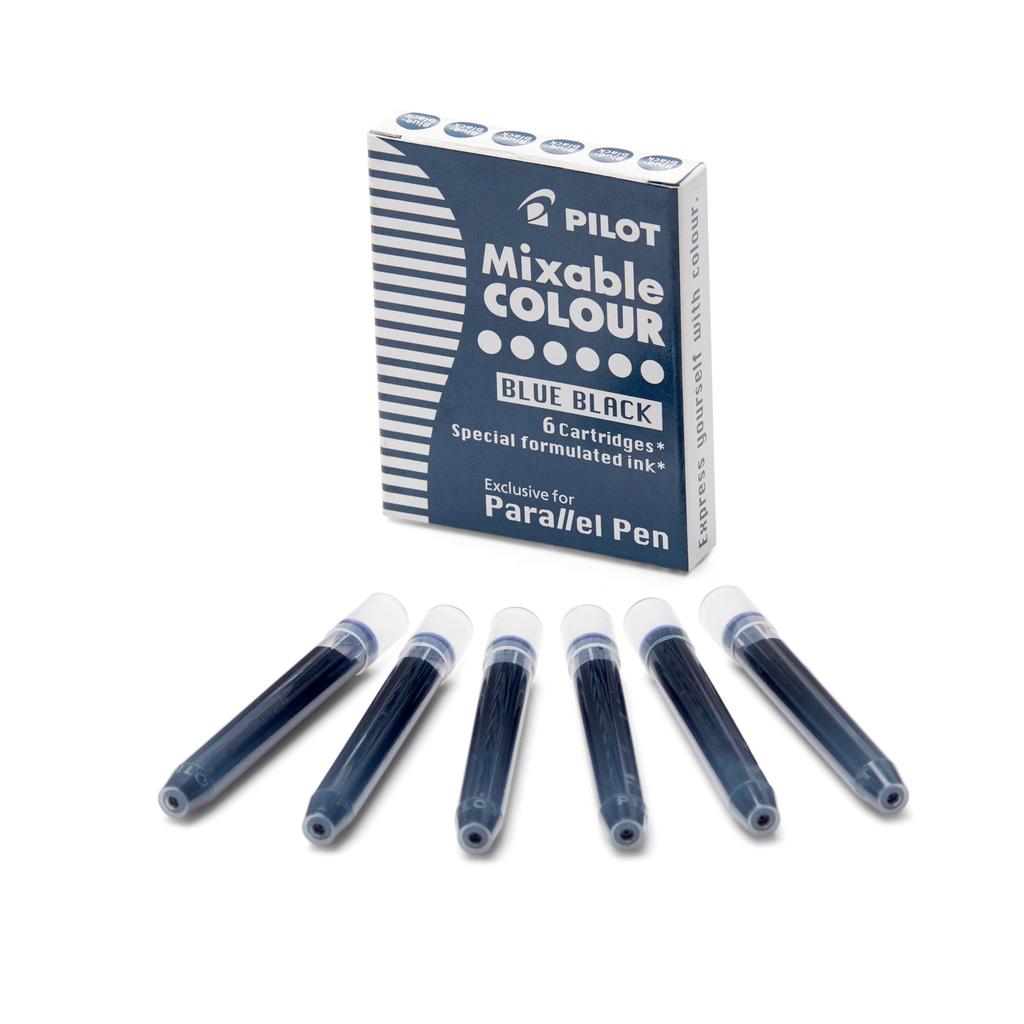 Parallel Mixable Colour Cartridges - Blue Black (6 pack) - The Desk Bandit