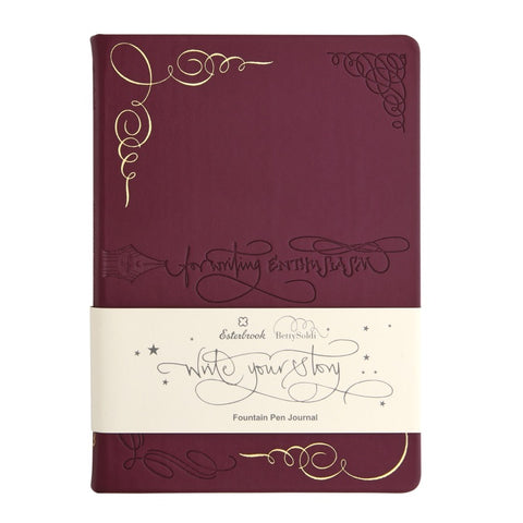 "Write Your Story" A5 Journal - Burgundy (Dot Grid)
