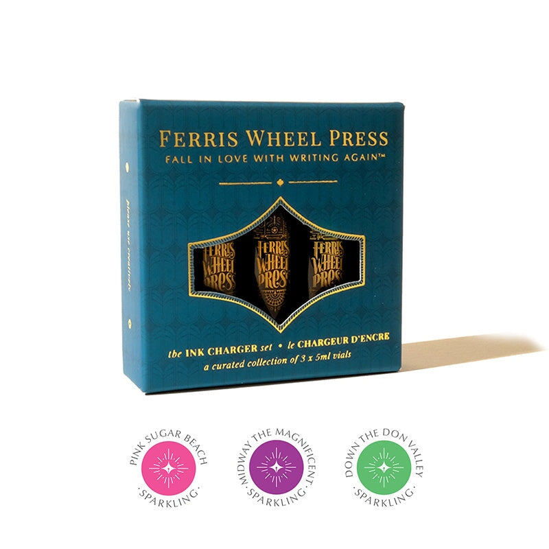 Ferris Wheel Press Ink Charger Set - The Sugar Beach Collection Bottled Ink