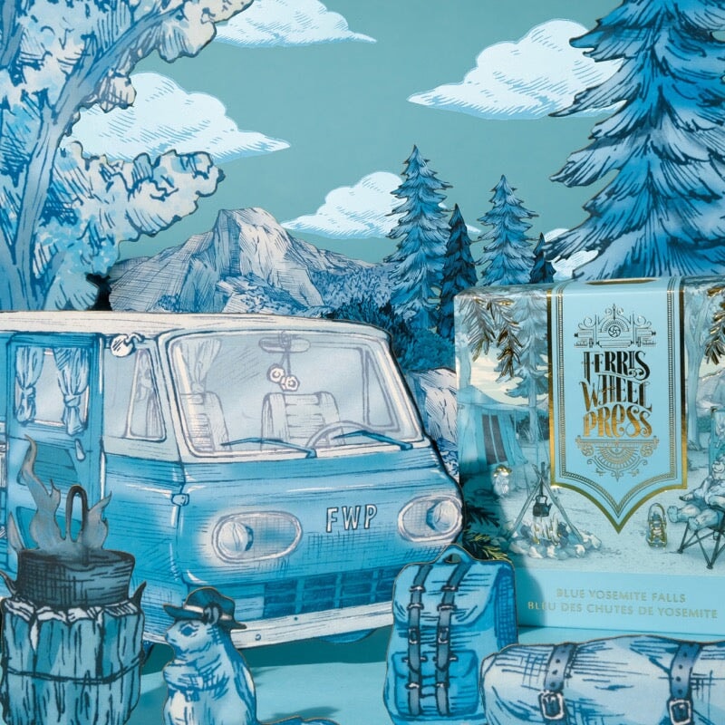 Ferris Wheel Press Blue Yosemite Falls - 38ml Bottled Ink