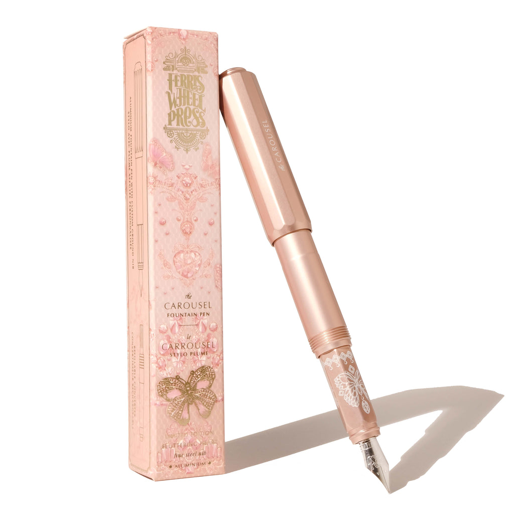 Ferris Wheel Press Aluminium Carousel Fountain Pen - Fluttering Heart (Fine) Fountain Pen